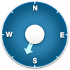 Dial showing the wind direction at Rosia Road